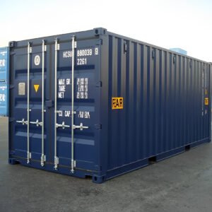 20ft Double Door Tunnel Shipping Container – Blue